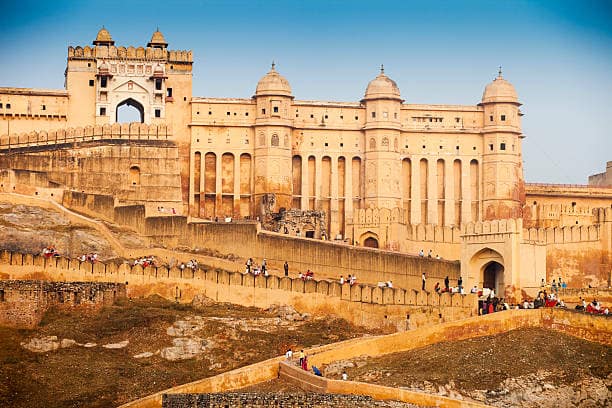 Beautiful Amber Fort in Morning Light. Jaipur, Indiahttp://refer.istockphoto.com/traffic_record.php?lc=056905042431004653&atid=6683%7CBannerID%3D6683%7CReferralMethod%3DLink